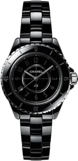 Chanel J12 H6346 Black ceramic Black