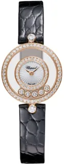 Chopard Happy Diamonds 203957-5214 18kt Rose Gold Mother of Pearl