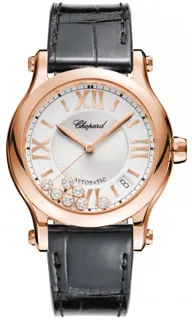 Chopard Happy Sport 274808-5001 18kt Rose Gold Silver