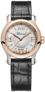 Chopard Happy Sport 278573-6013 30mm Stainless steel and 18k rose gold Silver