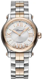 Chopard Happy Sport 278608-6002 Rose gold and Stainless steel Silver