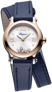 Chopard Happy Sport 278620-6001 Stainless Steel$18kt Rose Gold Silver