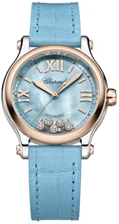 Chopard Happy Sport 278608-6013 Rose gold and Stainless steel Blue