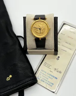 Corum $10 Coin Watch 1893 18k yellow gold