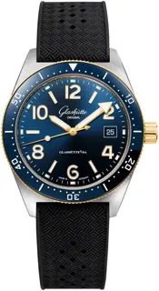 Glashütte SeaQ Automatic 1-39-11-10-90-06 Yellow gold and Stainless steel Blue