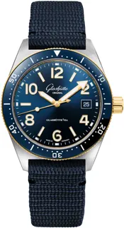 Glashütte SeaQ Automatic 1-39-11-10-90-08 Yellow gold and Stainless steel Blue