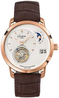 Glashütte PanoLunar Tourbillon 1-93-02-05-05-05 Red gold Silver