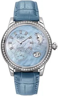 Glashütte PanoMatic Luna 1-90-12-03-12-02 Stainless steel Blue Mother of Pearl