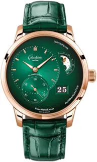 Glashütte PanoMaticLunar 1-90-02-23-35-61 Rose gold Green