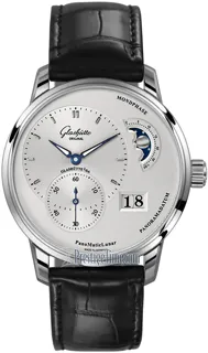 Glashütte PanoMaticLunar 1-90-02-42-32-01 Stainless steel Silver