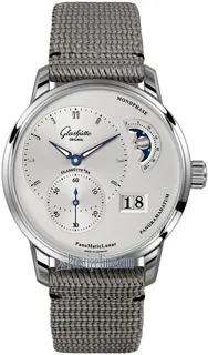 Glashütte PanoMaticLunar 1-90-02-42-32-66 Stainless steel Silver