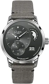 Glashütte PanoMaticLunar 1-90-02-43-32-66 Stainless steel Black