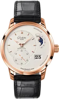 Glashütte PanoMaticLunar 1-90-02-45-35-61 Red gold Silver