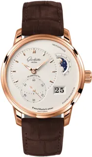 Glashütte PanoMaticLunar 1-90-02-45-35-62 Red gold Silver