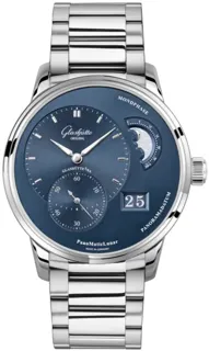 Glashütte PanoMaticLunar 1-90-02-46-32-71 Stainless steel Blue