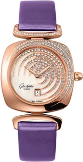 Glashütte Pavonina 1-03-01-03-15-01 31mm Rose gold White