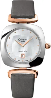 Glashütte Pavonina 1-03-01-26-06-04 31mm Stainless Steel$18kt Rose Gold White