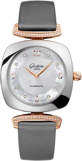 Glashütte Pavonina 1-03-02-04-16-34 31mm Rose gold and Stainless steel White