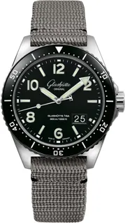 Glashütte SeaQ Panorama Date 1-36-13-01-80-34 Stainless steel Black