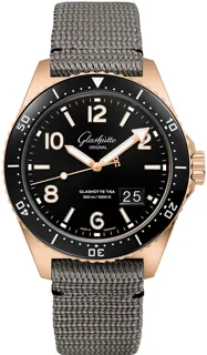 Glashütte SeaQ Panorama Date 1-36-13-03-90-34 43mm Rose gold Black