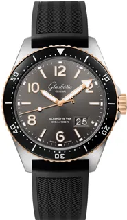 Glashütte SeaQ Panorama Date 1-36-13-04-91-06 43mm Rose gold and Stainless steel Gray