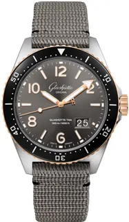 Glashütte SeaQ Panorama Date 1-36-13-04-91-08 43mm Rose gold and Stainless steel Gray