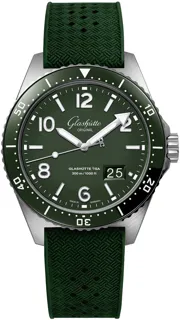 Glashütte SeaQ Panorama Date 1-36-13-07-83-33 43mm Stainless steel Green