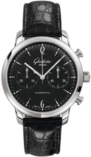 Glashütte Senator 1-39-34-02-22-04 Stainless steel Black