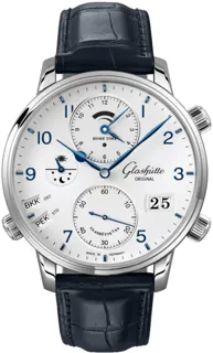 Glashütte Senator Cosmopolite 1-89-02-03-02-61 Stainless steel White