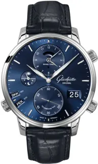 Glashütte Senator Cosmopolite 1-89-02-05-02-61 Stainless steel Blue