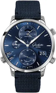 Glashütte Senator Cosmopolite 1-89-02-05-02-64 Stainless steel Blue