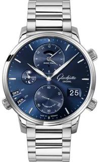 Glashütte Senator Cosmopolite 1-89-02-05-02-70 Stainless steel Blue