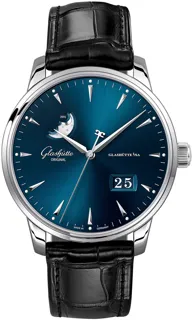 Glashütte Senator Excellence 1-36-04-04-02-30 Stainless steel Blue