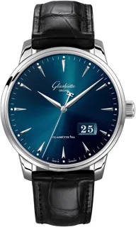 Glashütte Senator Excellence Panorama Date 1-36-03-04-02-30 42mm Stainless steel Blue