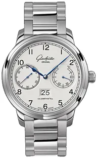 Glashütte Senator Observer 100-14-05-02-14 Stainless steel Silver