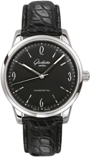 Glashütte Senator Sixties 1-39-52-04-02-04 Stainless steel Black