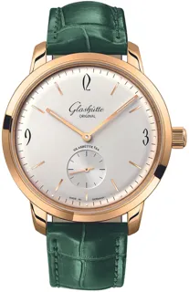 Glashütte Vintage 1-39-60-01-01-04 Rose gold Silver