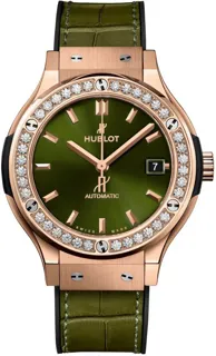 Hublot Classic 565.OX.8980.LR.1204 18kt Rose Gold Green