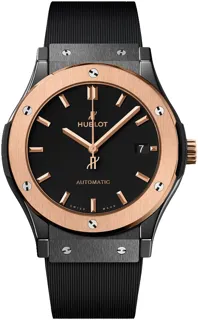 Hublot Classic Fusion 45, 42, 38, 33  511.CO.1181.RX Black ceramic Black