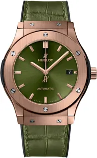 Hublot Classic Fusion 45, 42, 38, 33  511.OX.8980.LR 45mm Yellow gold Green