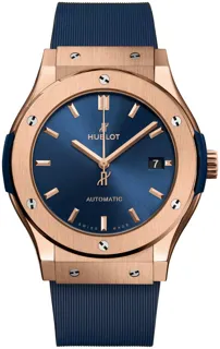 Hublot Classic Fusion 511.OX.7180.RX Yellow gold Blue