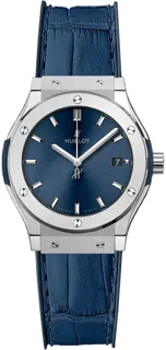 Hublot Classic Fusion Blue 581.NX.7170.LR Titanium Blue