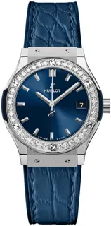 Hublot Classic Fusion Quartz 581.NX.7170.LR.1104 Titanium Blue