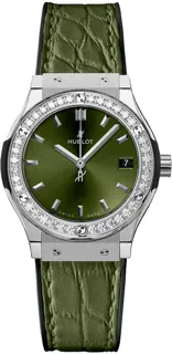 Hublot Classic Fusion Quartz 581.NX.8970.LR.1104 Titanium Green