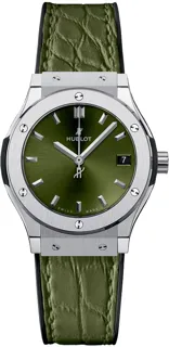 Hublot Classic Fusion Quartz 581.NX.8970.LR Titanium Green