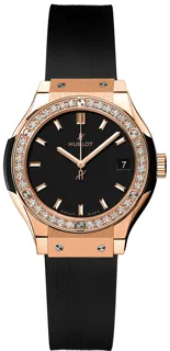 Hublot Classic Fusion Quartz 581.OX.1181.RX.1104 Yellow gold Black