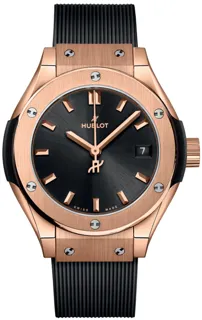 Hublot Classic Fusion Quartz 591.OX.1480.RX 18kt King Gold Black