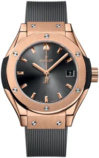 Hublot Classic Fusion Quartz 591.OX.7080.RX 18kt King Gold Grey