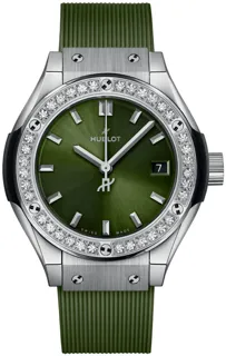 Hublot Classic Fusion Quartz 591.NX.8970.RX.1204 Titanium Green