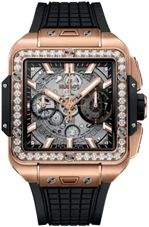 Hublot Square Bang Unico 821.OX.0180.RX.1204 Yellow gold Skeleton